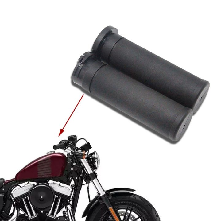 มือจับรถจักรยานยนต์มือจับ1-25mm-จับแถบยางสำหรับ-harley-dyna-การท่องเที่ยว-softail-ที่กำหนดเอง-sportster-883-1200-xl