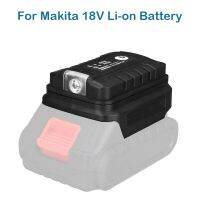 【‘= Portable LED Light With Dual USB Li-Ion Battery Adapter For Makita For Hongsong For Lomvum For Zhipu Battery