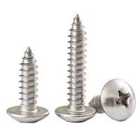 304 Stainless Steel Large Flat Head Self-tapping Screw Mushroom Head Screw M4 M5 M6