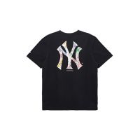 New Era New York 2023 Spring League Series NY New York Yankees เสื้อยืดพิมพ์ลายชายและหญิงสไตล์เดียวกันสีดำ