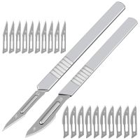 【YF】 10pcs 11  23  Carbon Steel Surgical Scalpel Blades   1pc Handle Cutting Tool PCB Repair Animal