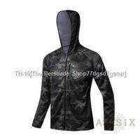 卍♞ Fishing Clothes Ice Silk Long-Sleeved With Hooded Jacket Immortal Wolf Sunscreen Quick-Drying Sportswear Cycling Mount