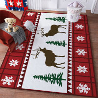 Christmas Kitchen Mat Rectangle Entrance Doormat Bedroom Home Floor Decoration Living Room Car Hallway Bathroom Anti-slip Rug