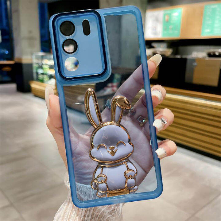 การ์ตูนกระต่ายน่ารักเคสโทรศัพท์สำหรับ-vivo-v29-5g-v29e-v29-pro-5g-v27-5g-v27e-v27-pro-5g-v25-pro-v23e-4g-5g-5g-v20-pro-2023พร้อมเลนส์กล้องถ่ายรูปฟิล์มป้องกันขาตั้งในตัวขาตั้งในตัวขาตั้ง-tpu-อ่อนปกปลอก