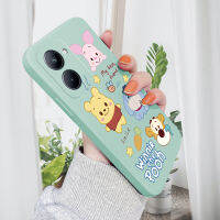 เคส PMP สำหรับ Realme 10เคส C33 Realme HP น่ารักการ์ตูนหมีพูลูกหมูเคสโทรศัพท์ของเหลว Pokémon สแควร์ดั้งเดิมปลอกซิลิโคนกล้องคลุมทั้งหมดเคสป้องกันทนแรงกระแทก