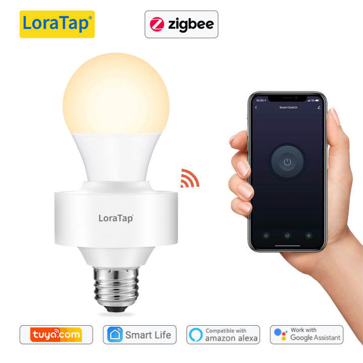 LoraTap Wireless Remote Control E27 Light Bulb Socket Lamp Switch Kit