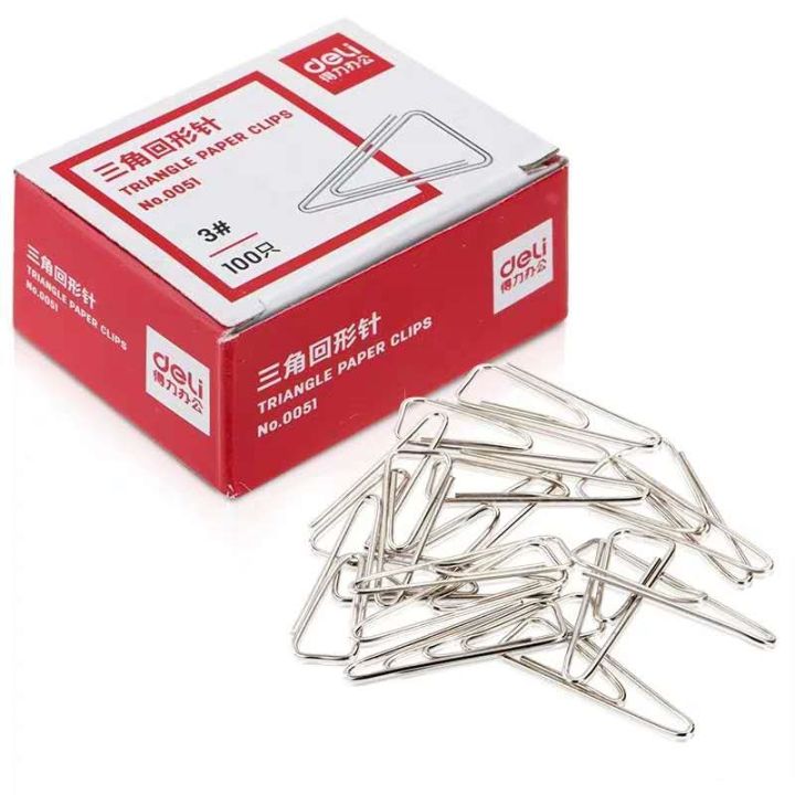 nickel-plated-3-paper-clip-paperclips-metal-clip-3-triangle-paper-clips-office-supplies