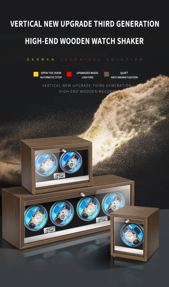 Watch Winder for Automatic Watches with Vertical Rotor Stop (with AC Adapte 並行輸入品