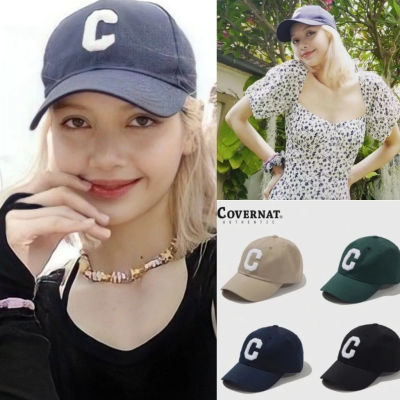 Blackpink Lisa pick / KOREA [ COVERNAT ] หมวกแก๊ปโลโก้ B.B ของแท้ 100% 69