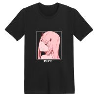 ศูนย์สองที่รักใน Franxx เสื้อยืดแขนสั้นอะนิเมะท็อปส์คอสเพลย์ Tee 3D รอบคอลำลองผู้หญิงเสื้อขนาดบวก