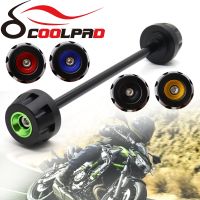 ☎ For Kawasaki Z650 Z750 Z800 Z900 Z1000 ZX6R ZX636 ZX-10R Ninja 650 Versy650 Front Wheel Fork Axle Slider Cap Crash Protector