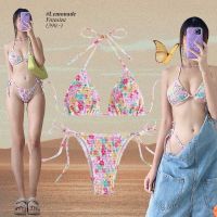 ICEBLINK-Lemonade bikini ? บิกินี่ผ้าย่นลายดอก มี 8 สี (พร้อมส่ง)