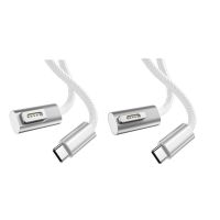 [Hot K] Type C ยูเอสบีแม่เหล็ก PD สายแปลงสำหรับ Apple Magsafe 2 1 MacBook Pro USB C Female แบบชาร์จเร็วแบบปลั๊กแปลงแม่เหล็ก60W