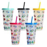 Kids Color Changing Cups Kids Tumblers with Lids and Straws 5 Pcs Food Grade Stadium Tumbler Reusable Water Drinking Cups for Women Men Girls benchmark