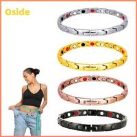 OSIDE ของขวัญเครื่องประดับอัญมณี สร้อยข้อมือแม่เหล็กสลิมมิ่ง เหล็กไททาเนียม เครื่องประดับแฟชั่นเครื่องประดับ สร้อยข้อมือแม่เหล็กดูแลสุขภาพ กำไลข้อมือสร้อยข้อมือ วงกลมแบบวงกลม กำไลช่วยการนอนหลับ สำหรับ 2ชิ้นค่ะ สำหรับผู้ชาย