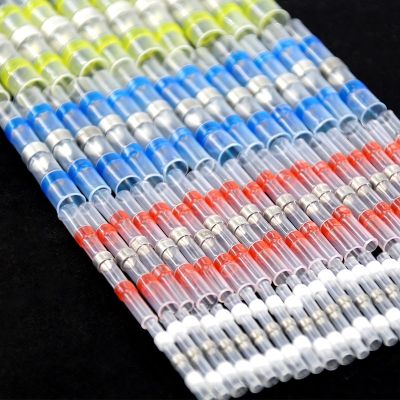5/10/30 PCS Waterproof Heat Shrink Tube with Solder Insulated Electrical Wire Terminal Butt Splice Solder Electric Connector Set Electrical Circuitry