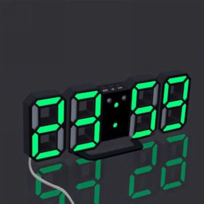 【Worth-Buy】 นาฬิกาติดผนังดิจิตอล Led ตั้งโต๊ะกลางคืนแบบโมเดิร์นนาฬิกาแสดงเวลา24หรือ12ชั่วโมงนาฬิกาปลุกสีดำ Despertador A80