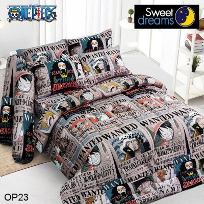 Sweet Dreams ผ้าปูที่นอน (ไม่รวมผ้านวม) วันพีช One Piece OP23 (เลือกขนาดเตียง 3.5ฟุต/5ฟุต/6ฟุต) #สวีทดรีมส์ เครื่องนอน ชุดผ้าปู ผ้าปูเตียง
