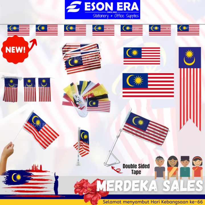 Malaysia Flag Bundle Bunting Bendera Malaysia Banting | Lazada