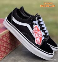 vans old skools รองเท้าผ้าใบผูกเชือกพร้อมกล่อง