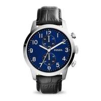 Fossil Townsman Chronograph FS5020นาฬิกาหนังผู้ชายสีดำสำหรับผู้ชาย