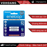 Bộ 2 pin sạc AAA Panasonic Eneloop 800mAh Trắng thumbnail