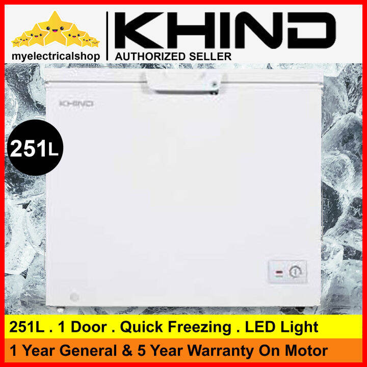 Khind FZ251 Chest Freezer 251L Lazada