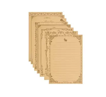 12 Pcs Vintage Kraft Paper Writing Paper European Style Paper for Letter  Writing Letter Paper Stationery