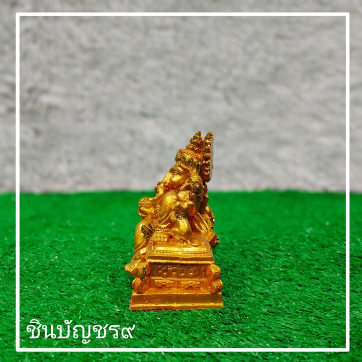 ศูนย์รวมศาสตร์-พระพิฆเนศ-พิฆเนศน้อยท้าวหมอน-สีทอง-กว้าง-4-นิ้ว-สูง-4-นิ้ว