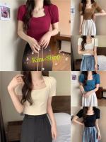 ?Kim-shop*?พร้อมส่ง*เสื้อยืดไหมพรม เสื้อแขนสั้น สินค้าตามแบบ ผ้านิ่ม ยืดหยุ่นใส่สบาย