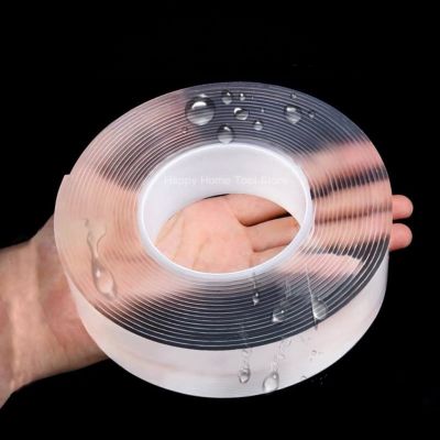 Super Sided Adhesive Tape Washable Reusable Transparent double tape for Supplies