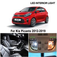 Canbus ชุดไฟหลังคาเครื่องอ่านแผนที่ในรถหลอดไฟ LED ภายในสำหรับ Kia Picanto 2012-2019รถอุปกรณ์เสริมรถยนต์โคมไฟอัตโนมัติ