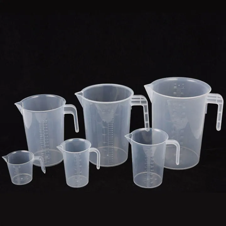 Clear Plastic Measuring Cup pitcher with lid for Liquid Measure Jug Cup