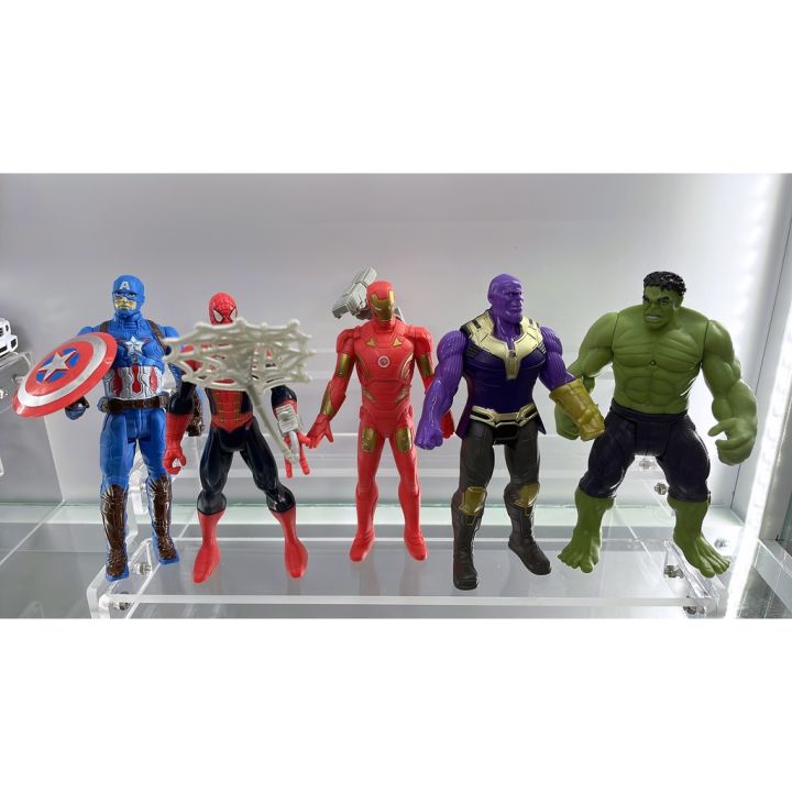 Bộ 05 Siêu Anh Hùng Avenger: Những vị anh hùng trong bộ phim Avengers đã trở lại! Với bộ 05 siêu anh hùng Avenger, bạn sẽ sở hữu một bộ sưu tập rực rỡ và bao gồm các nhân vật đình đám như Iron Man, Captain America, Thor, Hulk và Black Widow. Khám phá thế giới siêu anh hùng mới và hóa thân vào các nhân vật khi tham gia vào các cuộc phiêu lưu đầy kịch tính. Đừng bỏ lỡ cơ hội sở hữu bộ sưu tập đặc biệt này của bạn.