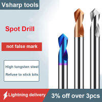 Vsharp เจาะจุด90องศา1.0-12มิลลิเมตร Chamfer End Mill Stub เริ่มต้นสถานที่ตั้งศูนย์บิต CNC เราเตอร์บิตคาร์ไบด์ตัดกัด