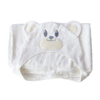 ผ้าเช็ดตัว ใยไผ่ Grow Bearboo Hooded Towel ผ้าขนหนูมีหมวกลายหมี