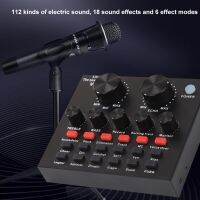 V8 Audio USB Headset Microphone Webcast Live Sound Card for Phone Computer