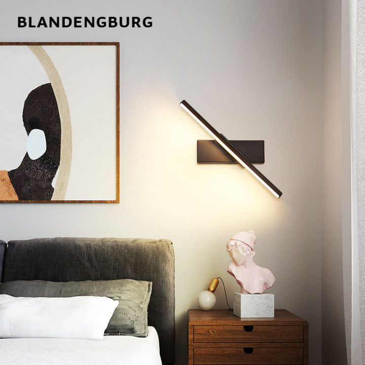 Nordic modern minimalist bedroom bedside wall lamp creative