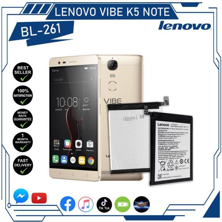 Cod Lenovo Vibe K Note Built In Battery Model Bl Mah