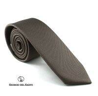 Giorgio Del Sarto Necktie 6 cm Brown Fabric Texture เนคไทสีน้ำตาลมีเท็กเจอร์