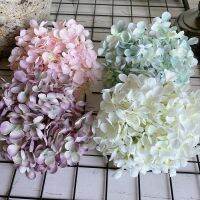 【DT】 hot  Large well made Nordic style Hydrangea flower heads silk artificial flowers diy projects supplies white flores