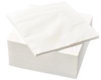 FANTASTISK Paper napkin, white, 40x40 cm/100 pieces (ฟันทัสติสค์ กระดาษเช็ดปาก, ขาว 40x40 ซม./100 แผ่น)