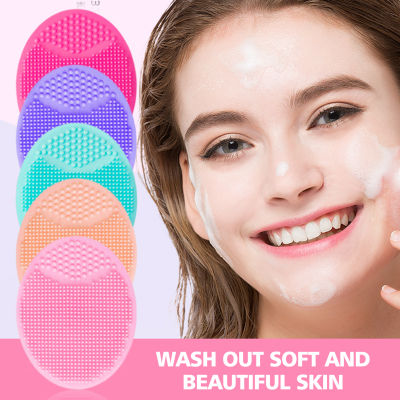 For Massage Pore Cleansing Blackhead Removing Exfoliating Waterproof Facial Cleansing Pad Mini Massage Silicone Facial Cleansing Brush Handheld Face Scrubber