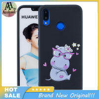 Acekool ฝาหลัง TPU นิ่มพิมพ์ลายการ์ตูนน่ารักสี HUAWEI Nova 3I,เคสป้องกันเต็มรูปแบบกันกระแทกกันลื่นพร้อมสายคล้องซิลิโคน