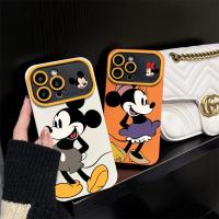 DSFGERGERRSS เคส ไอโฟน หน้าต่างบานใหญ่คู่ใหม่ของมิกกี้เหมาะสำหรับเคสโทรศัพท์มือถือ Apple 14promax iphone13pro12/11 soft 7p