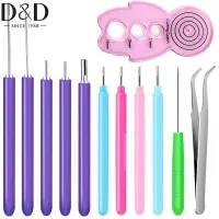 D D Paper Quilling Tools Slotted Kit Quilling Needle Pen Curling Coach Paper Cardmaking Project Tools Set for Beginner