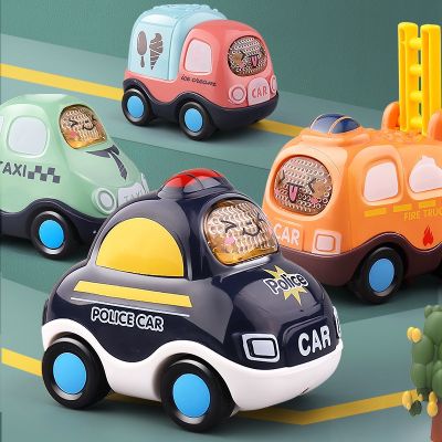 Baby Toy Pull Back City Cars Trucks Toy Vehicles Car Model Friction Powered Push and Go Cars for Toddlers Boys Girls 1 2 3 Years
