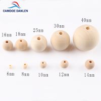 Fashion Nature Color Wooden Charm Round Beads 6/8/10/12/14/16/18/22/25/30/40/45/50mm Spacer Beads Diy For Jewelry Making