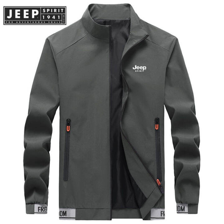 JEEP SPIRIT 1941 ESTD 2022 new stand collar tooling men's jacket ...