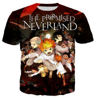 The Promised Neverland 3D พิมพ์เสื้อยืดผู้ชายผู้หญิง2023ฤดูร้อนใหม่แฟชั่น Cool Casual Harajuku สไตล์ T เสื้อ Streetwear Tops